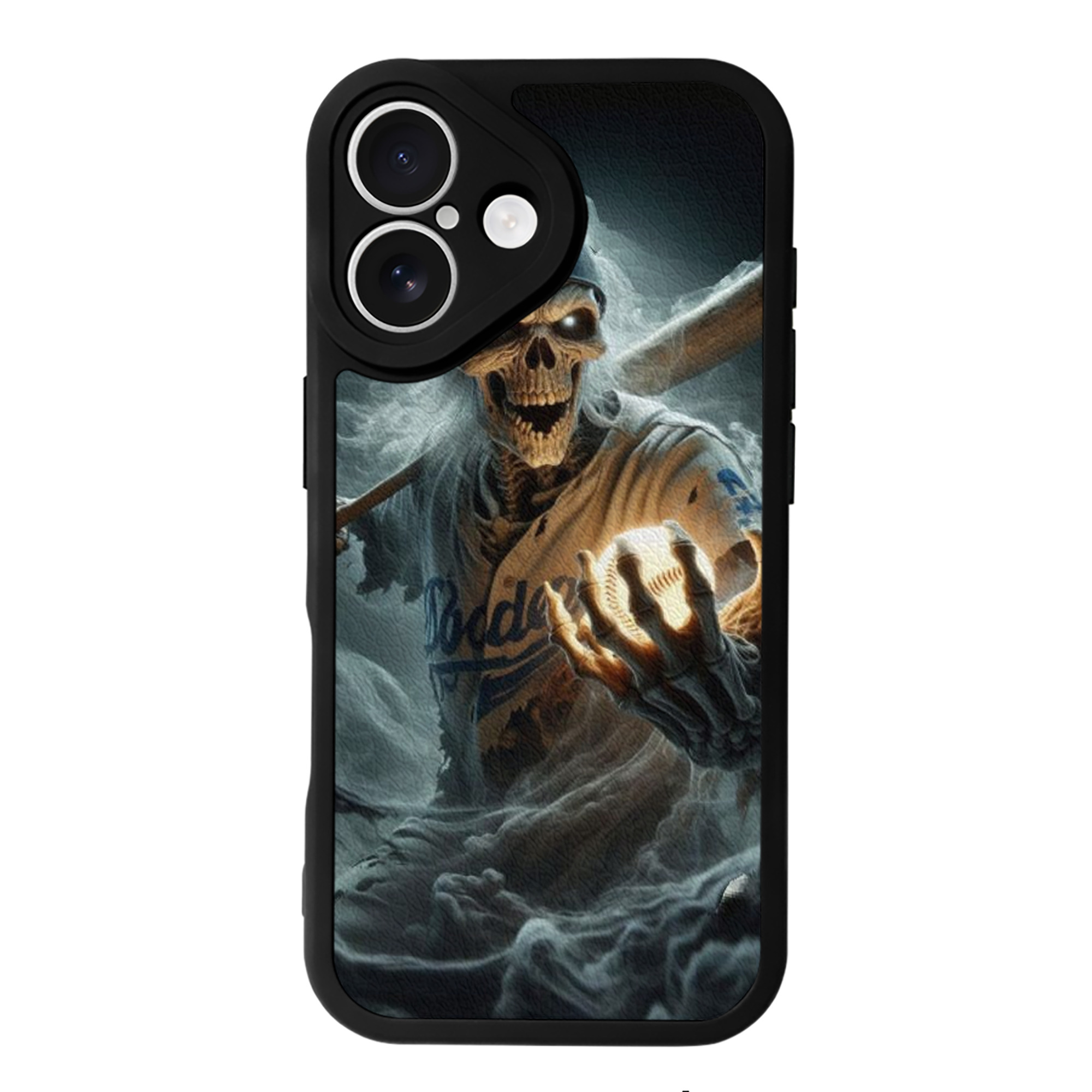  IPhone 16 Silicone Leather Case – UV Print, Lambskin Texture – Perfect Fit, Wireless Charging Compatible, Scratch Resistant, Precise Cutouts – Stylish Protection For IPhone 16